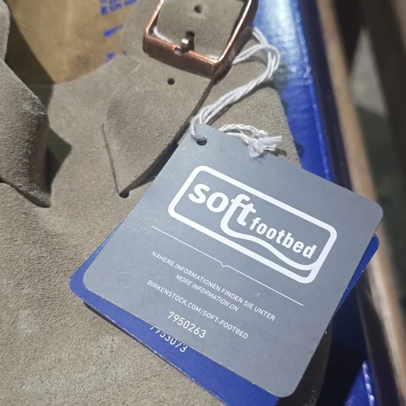 Birkenstock Women's Boston Soft Footbed Suede Clog, Taupe, Retail $169.95 USD - Picture 7 of 14